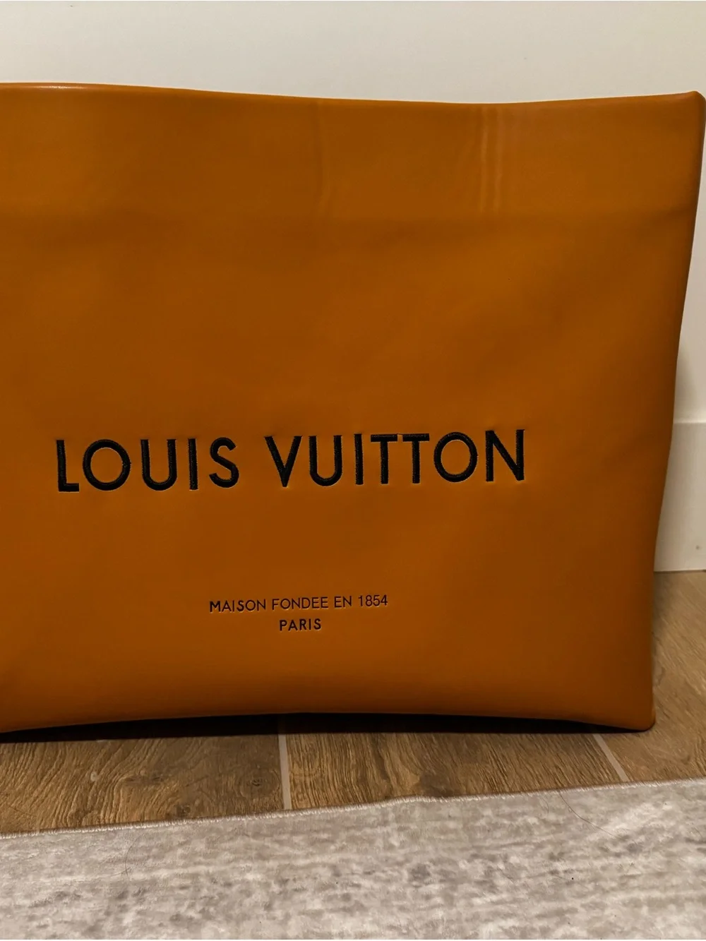 Louis Vuitton Ochre Yellow Logo Pouch